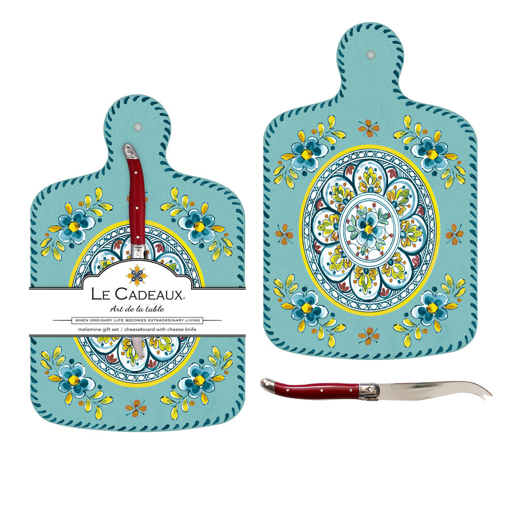 Cheeseboard Gift Set in Madrid Turquoise - Madison's Niche 