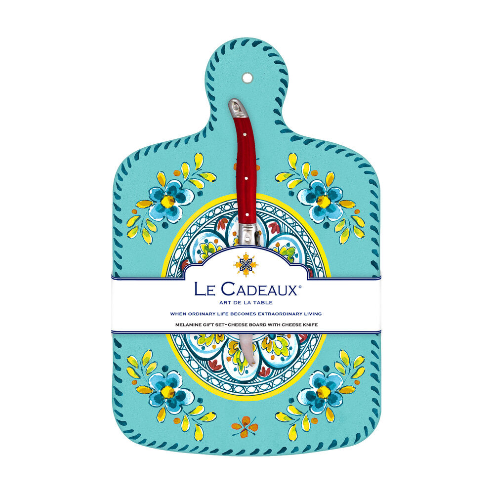 Cheeseboard Gift Set in Madrid Turquoise - Madison's Niche 