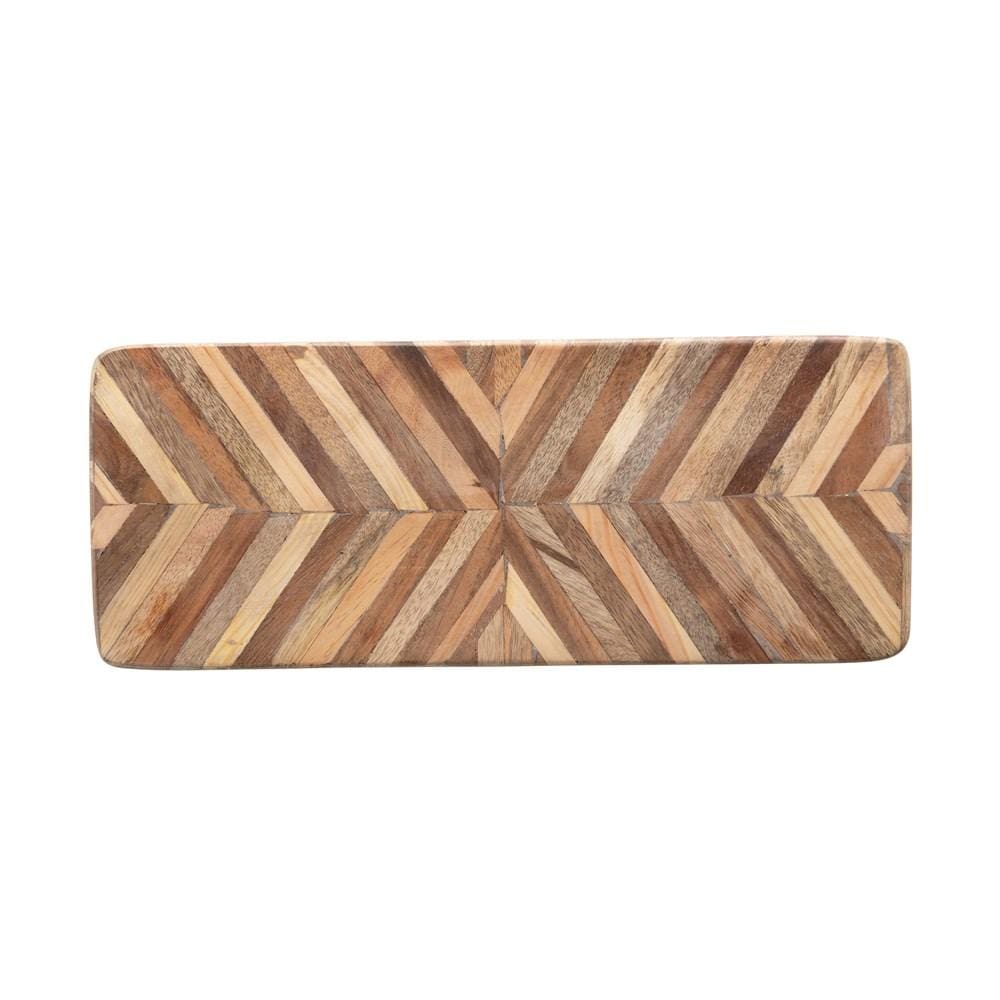 Chevron Wood Cheese Board - Madison&