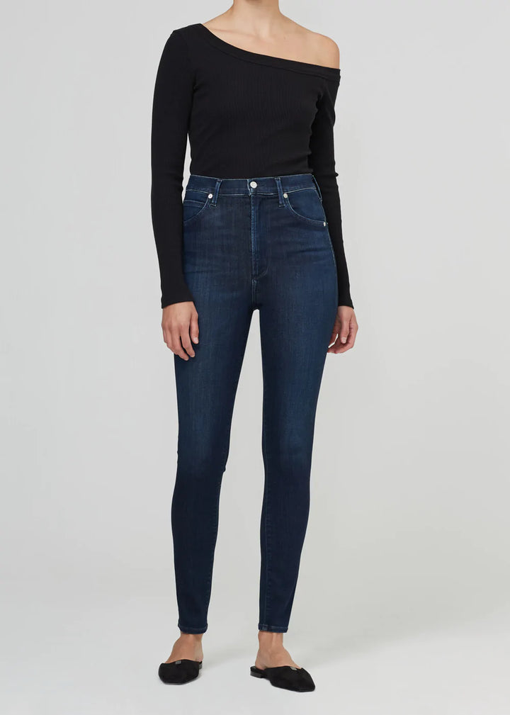 Chrissy Skinny Jean in De Nimes - Madison's Niche 