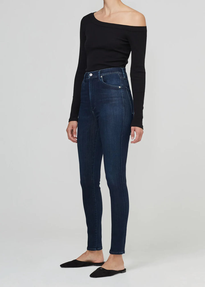 Chrissy Skinny Jean in De Nimes - Madison's Niche 