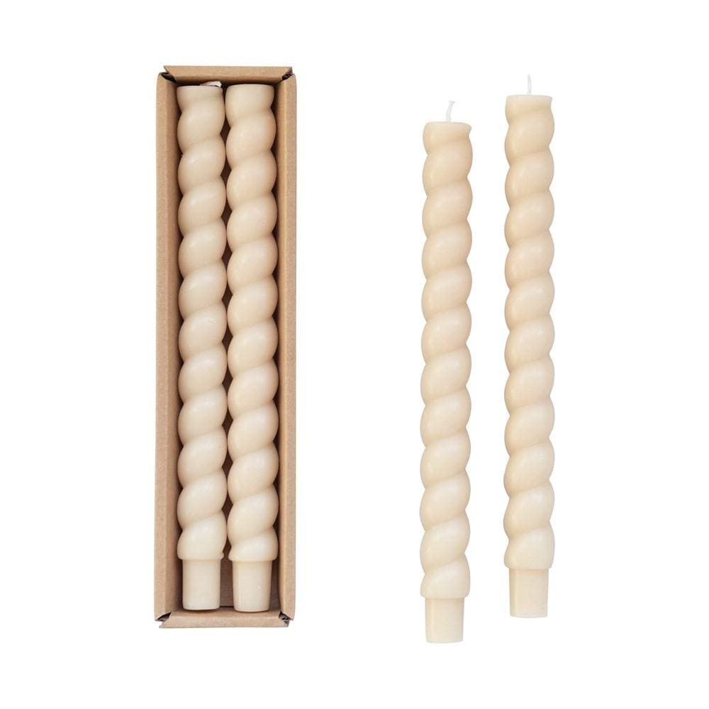 Creative Co-Op Twisted Taper Candle - Thumbnail 3