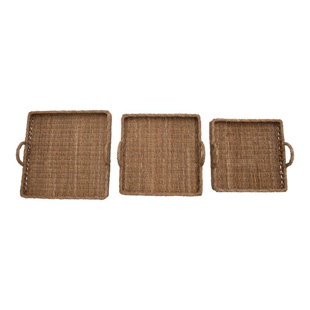 Hyacinth/Rattan Tray - Madison's Niche 