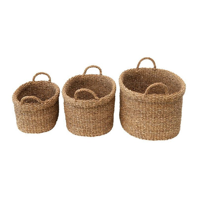CREATIVE CO-OP Home Decor Seagrass Basket