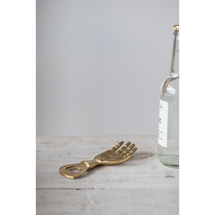 Brass Hand Bottle Opener - Madison's Niche 