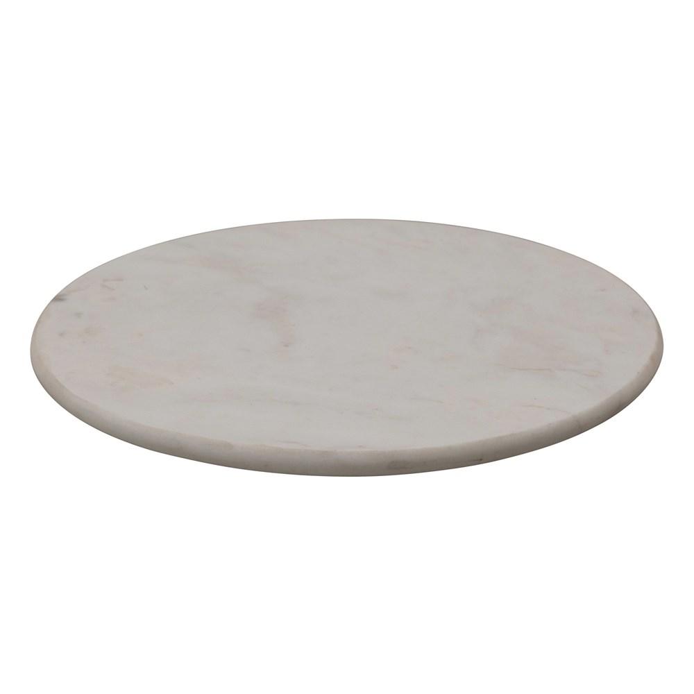 CREATIVE CO-OP Kitchen White Marble Lazy Susan