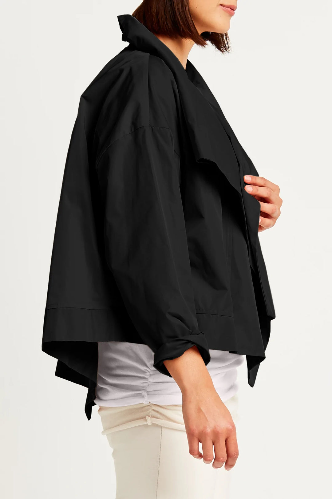 Cropped Asymmetrical Jacket - Madison's Niche 