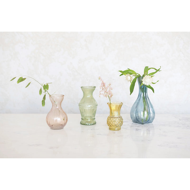 Debossed Glass Vase - Madison's Niche 