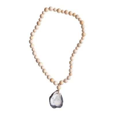 Beads with Oyster Pendant - Madison's Niche 
