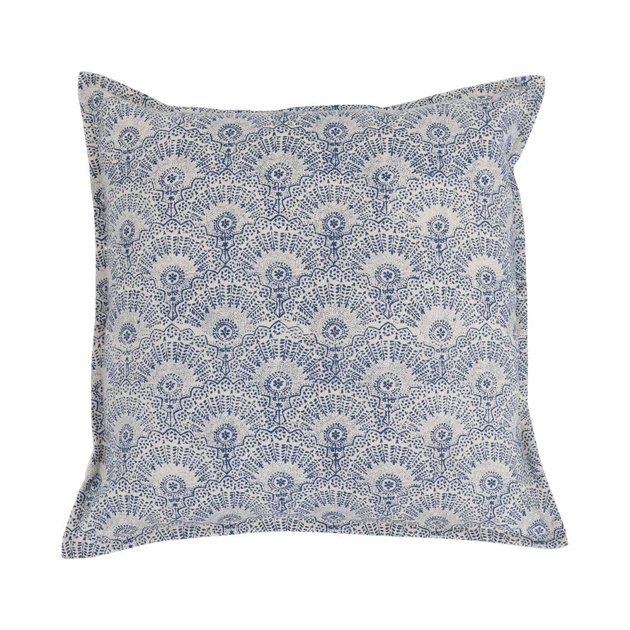 Blue Pattern 20" Pillow - Madison&