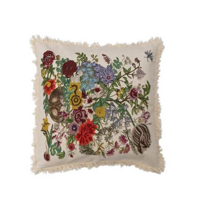 Embroidered Floral Pillows - Madison's Niche 