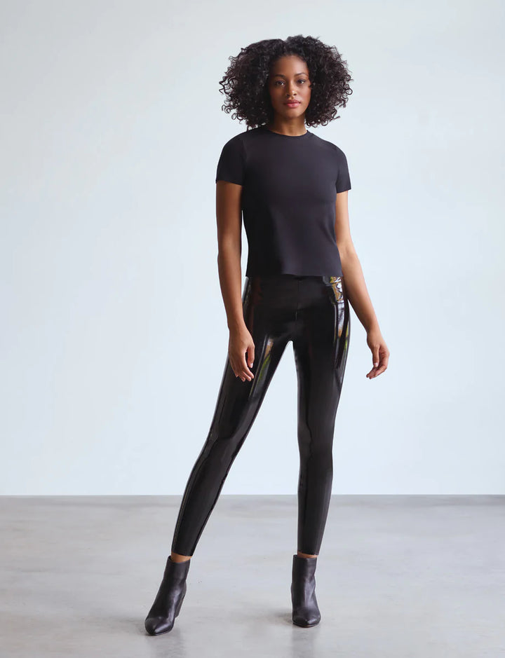 Faux Patent Leather Legging - Madison's Niche 