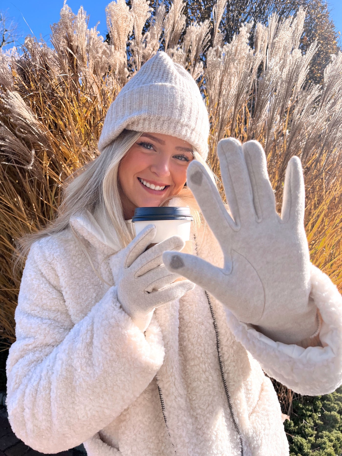 Winnie Waffle Beanie in Oat - Madison's Niche 