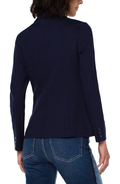 Fitted Blazer in Cadet Blue - Madison's Niche 
