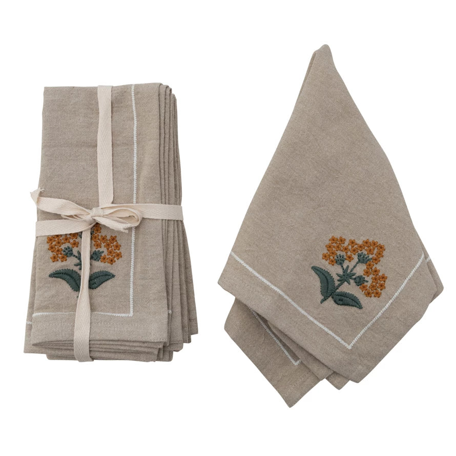Flower Napkins (Set of 4) - Madison&