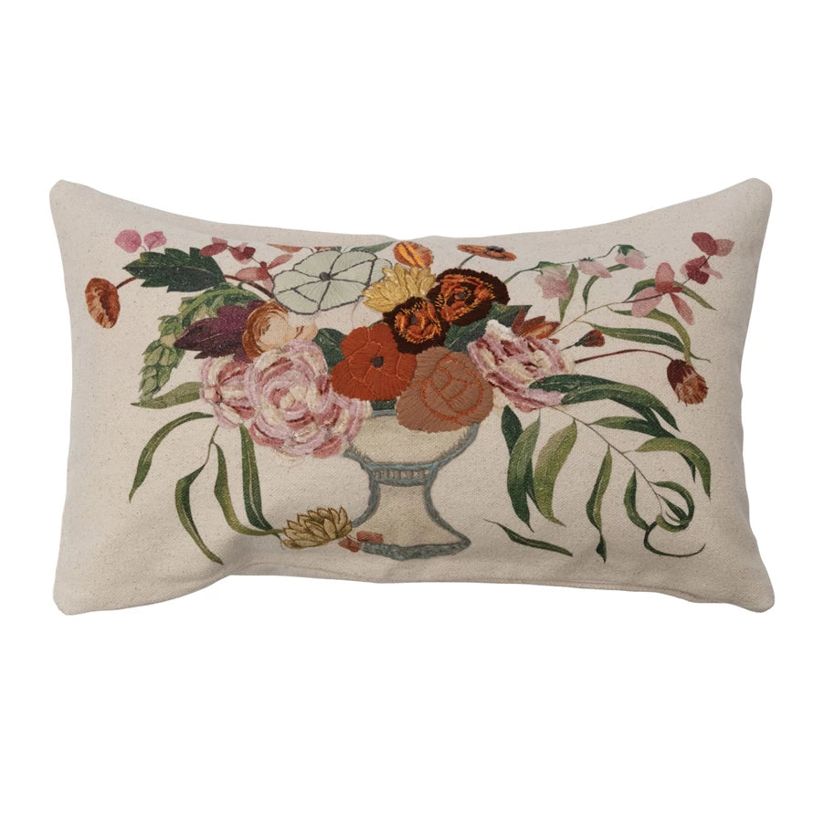 Flowers in Vase Pillow - Madison's Niche 