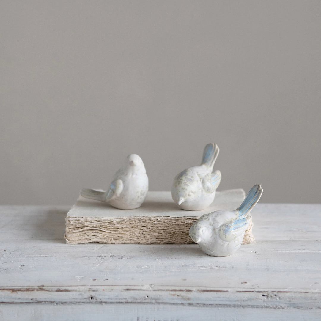 Glazed Stoneware Bird - Madison's Niche 