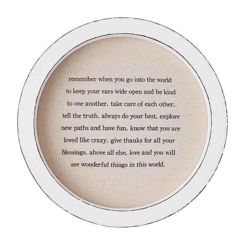 "Go Into the World" Plaque - Madison's Niche 