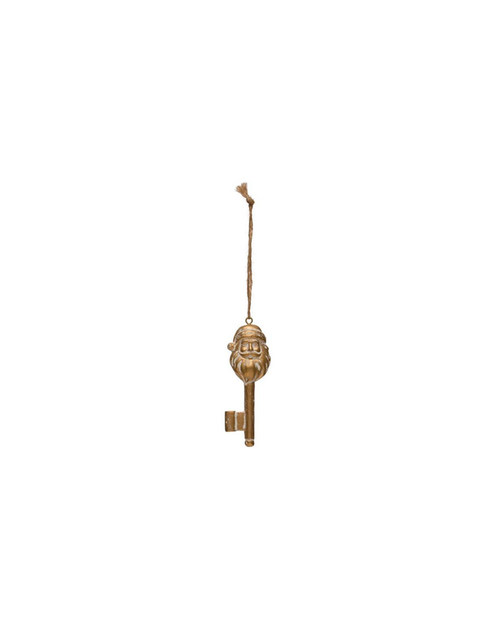 Gold Santa Key Ornament - Madison's Niche 