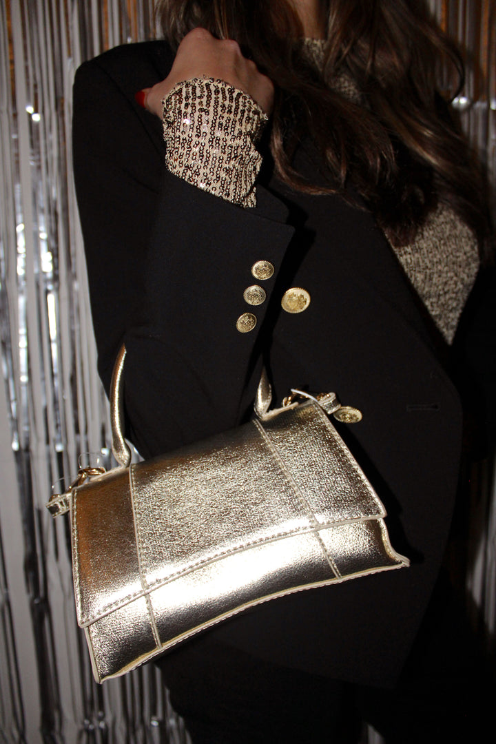 Lucas Bag in Metallic Gold - Madison's Niche 