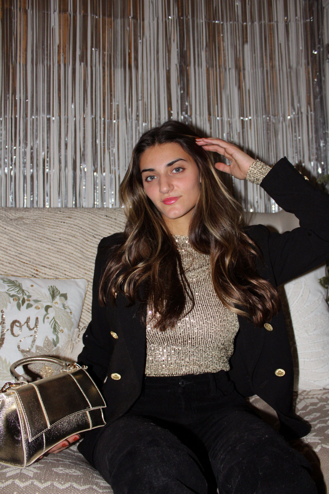 Lucas Bag in Metallic Gold - Madison's Niche 