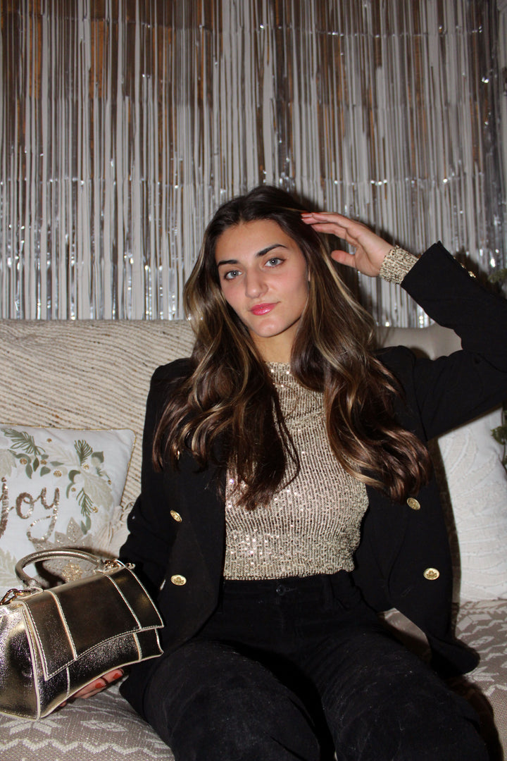 Lucas Bag in Metallic Gold - Madison's Niche 