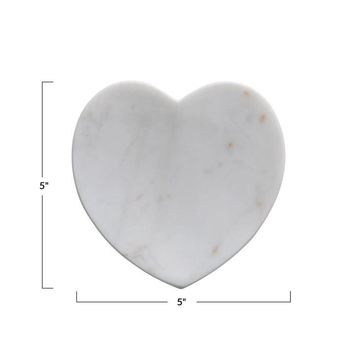 Heart-Shaped Marble Dish - Madison's Niche 