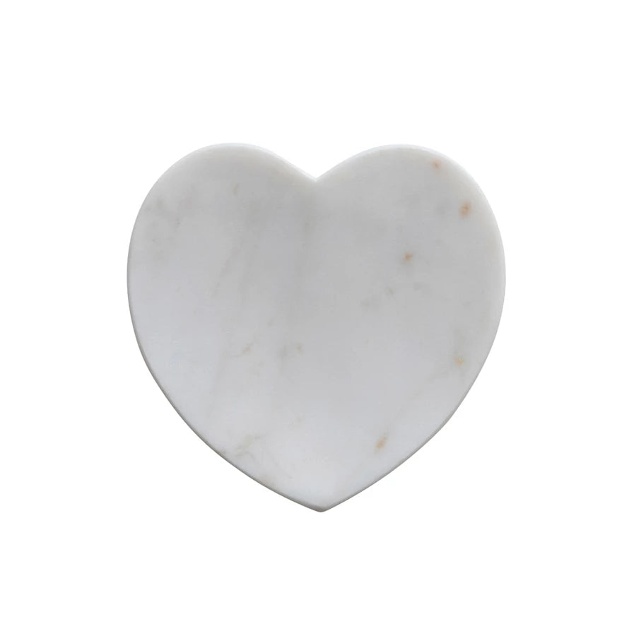 Heart-Shaped Marble Dish - Madison's Niche 