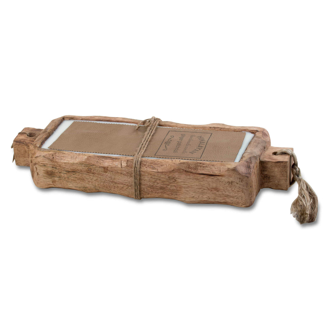 Ginger Patchouli Large Driftwood Candle Tray - Madison's Niche 