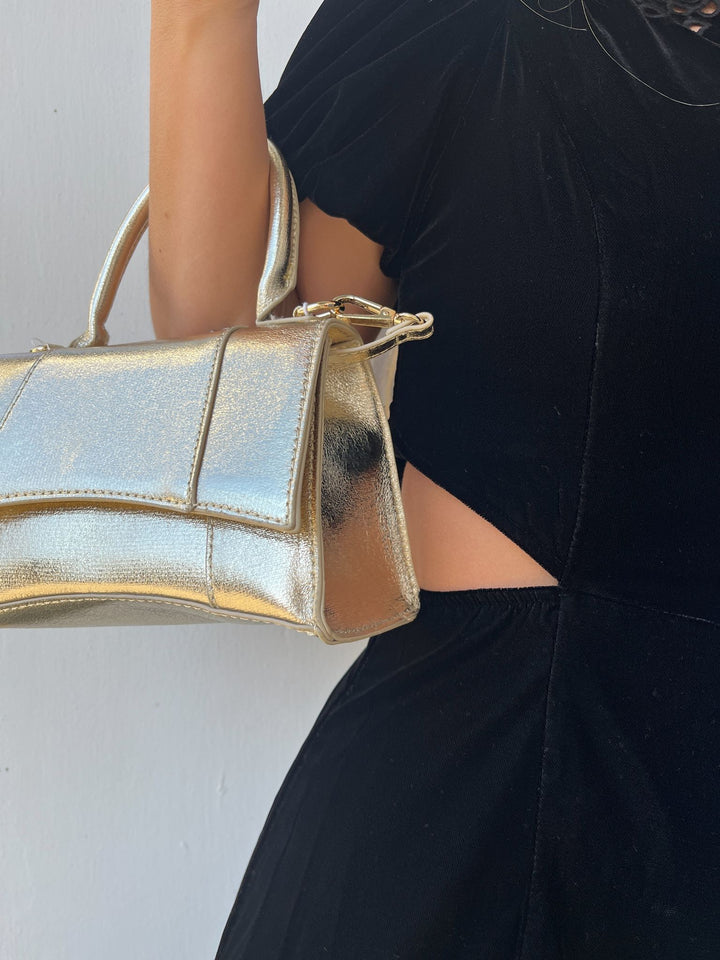 Lucas Bag in Metallic Gold - Madison's Niche 