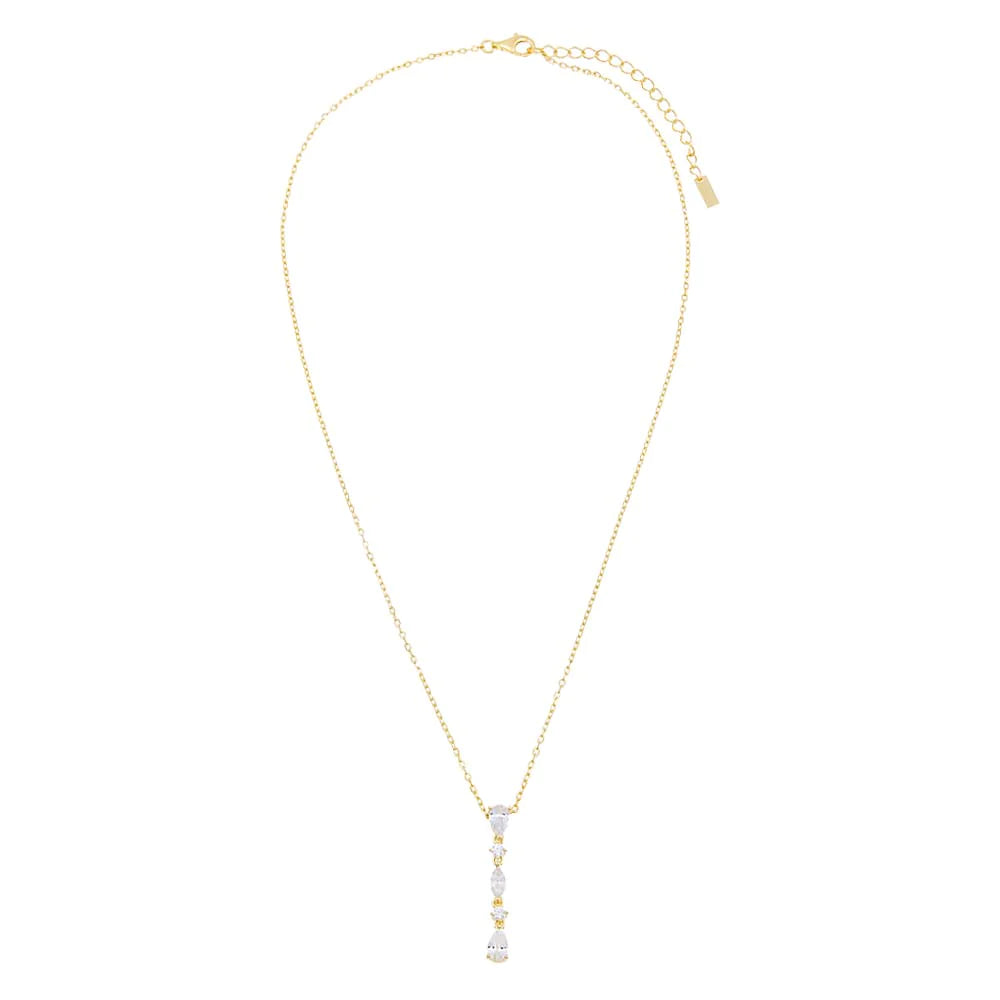 Multi Shape Drop Necklace - Madison's Niche 