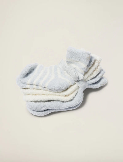 CozyChic Infant Socks 3-Pack in Blue - Madison's Niche 