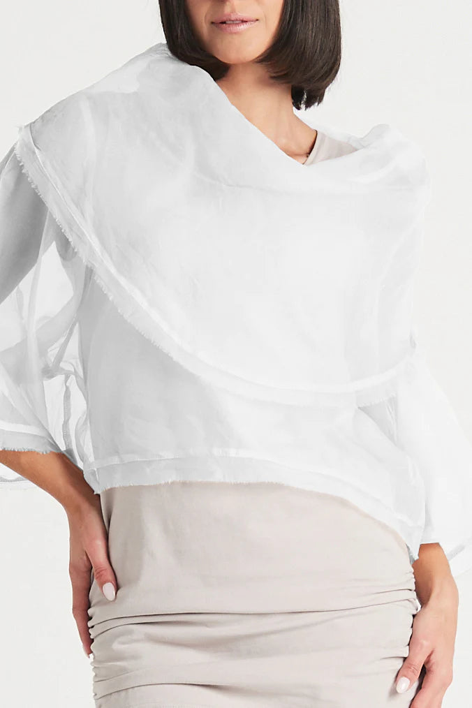 Jackie O Top in White - Madison&