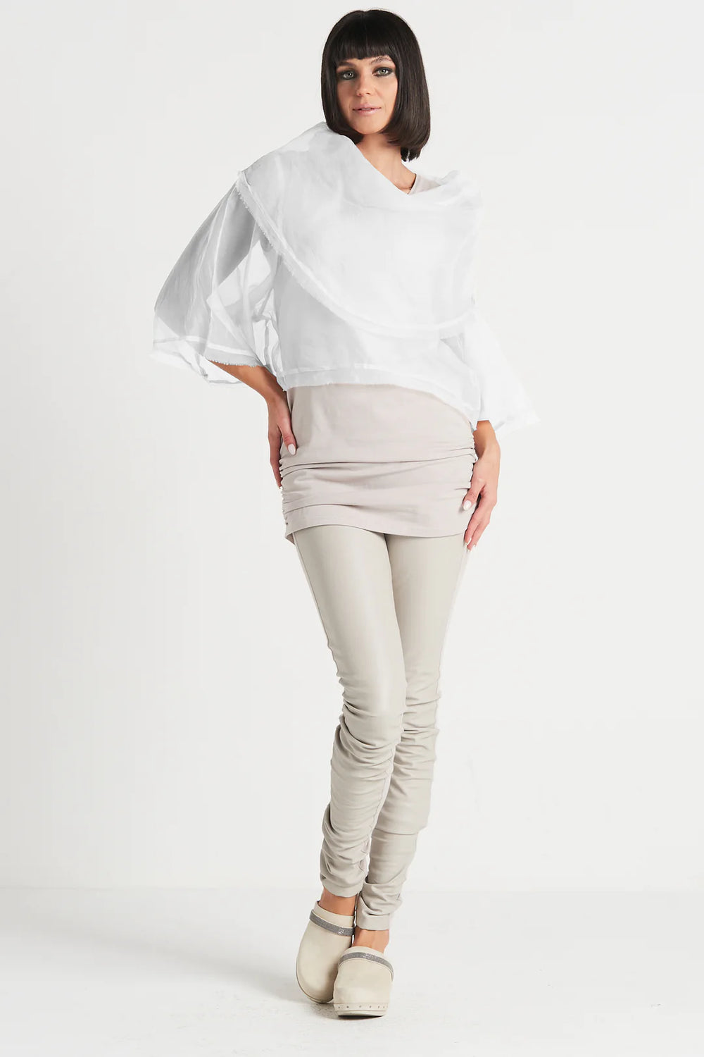 Jackie O Top in White - Madison's Niche 