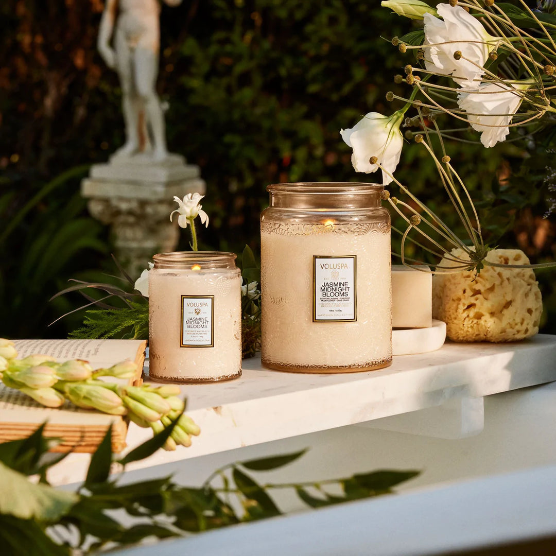 Jasmine Midnight Blooms 18oz Candle - Madison's Niche 
