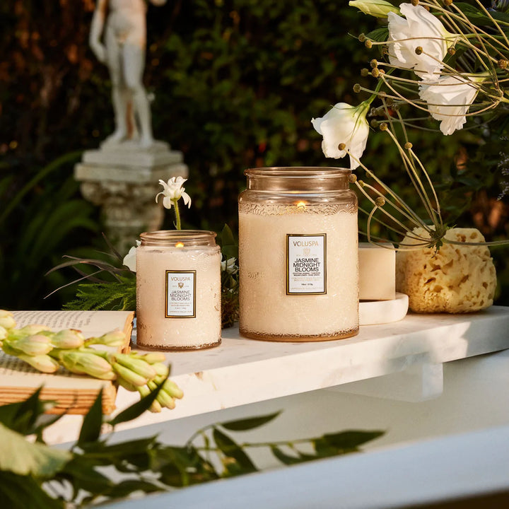 Jasmine Midnight Blooms 18oz Candle - Madison's Niche 