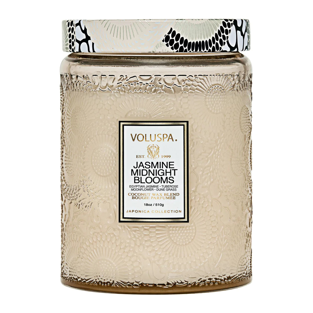 Jasmine Midnight Blooms 18oz Candle - Madison's Niche 