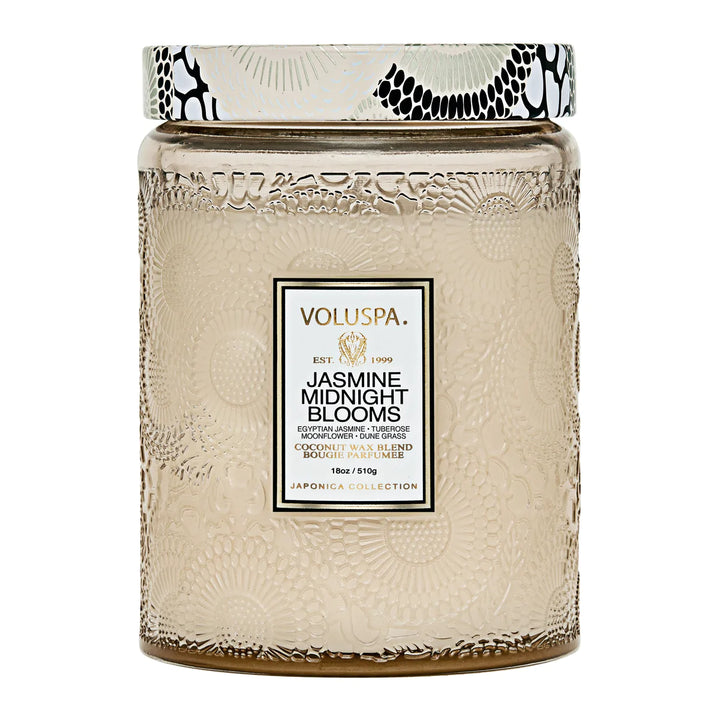 Jasmine Midnight Blooms 18oz Candle - Madison's Niche 