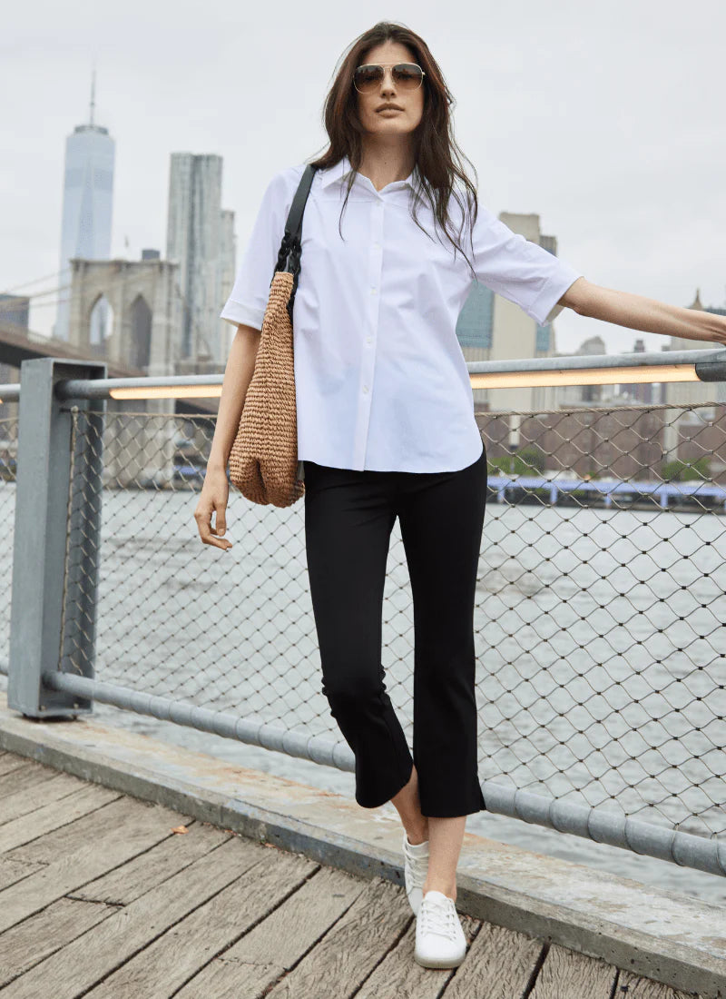 Josie Button Down in White - Madison's Niche 