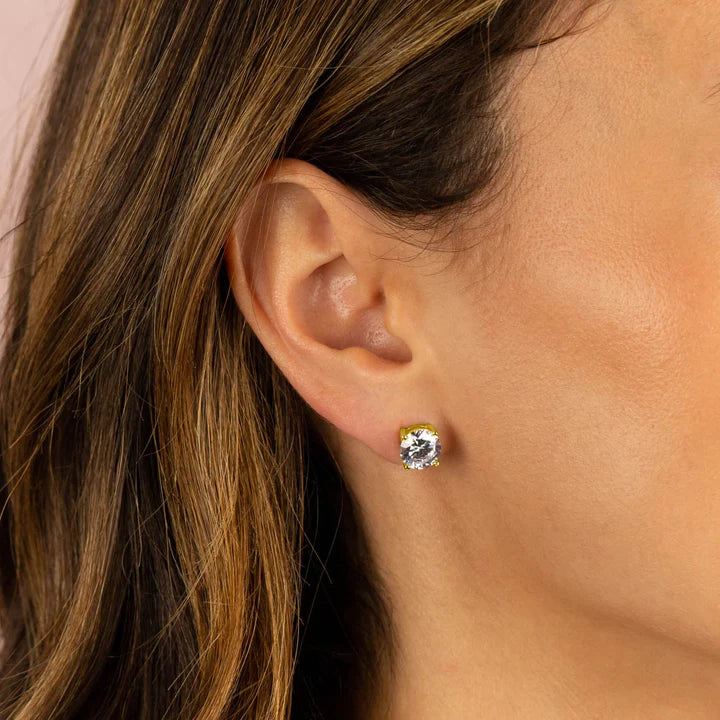 Juliette Stud Earring in Gold - Madison's Niche 