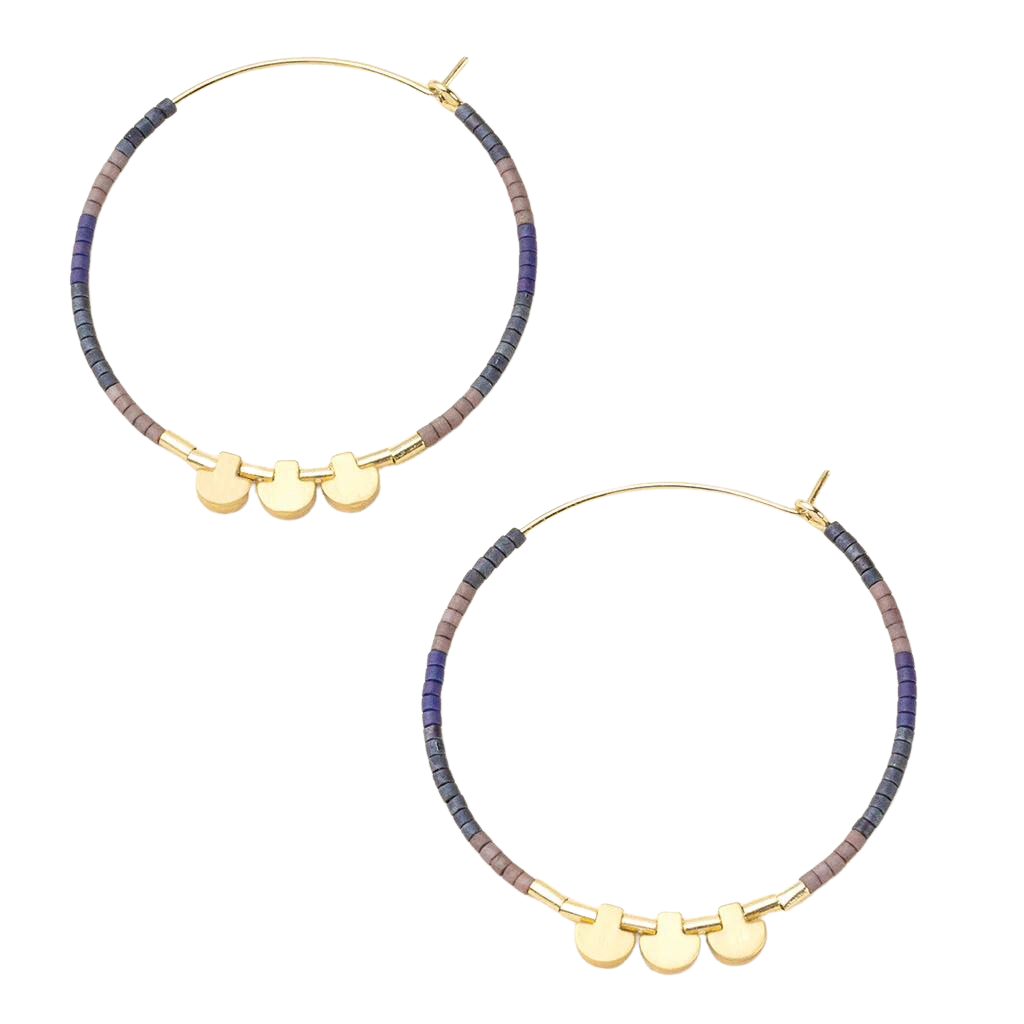 Large Chromacolor Hoops in Dark Multi Madison's Niche Madison's Niche