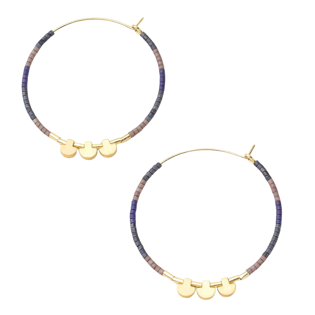 Large Chromacolor Hoops in Dark Multi - Madison's Niche 