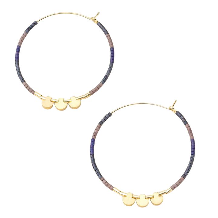 Large Chromacolor Hoops in Dark Multi - Madison's Niche 