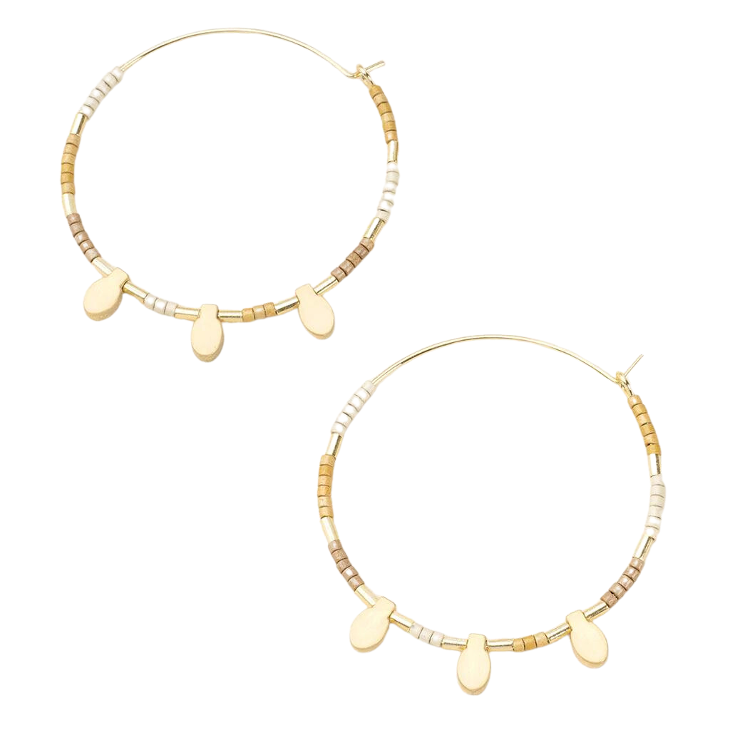Large Chromacolor Hoops in Neutral Multi Madison's Niche Madison's Niche