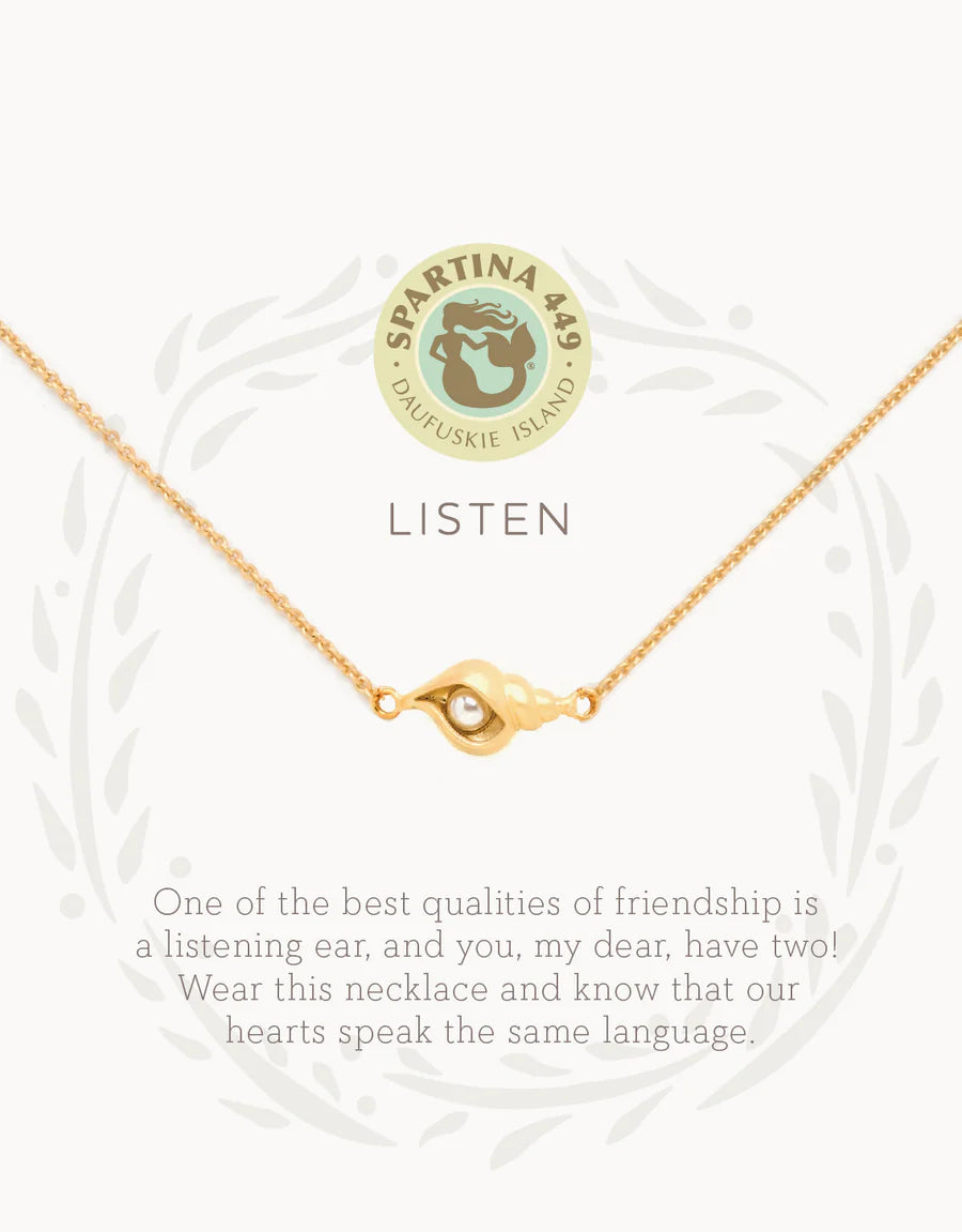 "Listen" Necklace - Madison's Niche 