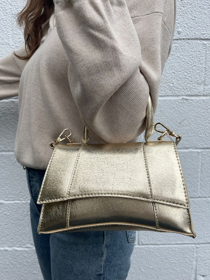 Lucas Bag in Metallic Gold - Madison's Niche 