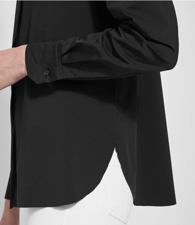 LYSSE Clothing Connie Slim Button Down in Black