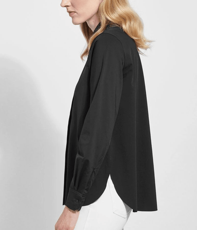 LYSSE Clothing Connie Slim Button Down in Black