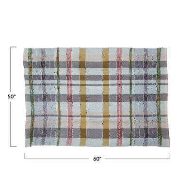 Madras Plaid Throw 50" x 60" - Madison's Niche 