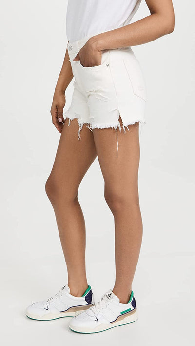 Makai Cut Off in Off White - Madison's Niche 